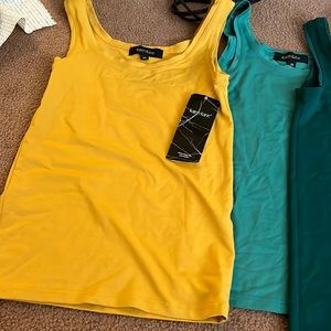 NWT-❤️❤️tank one left  tops; available in yellow last one color as  shown below